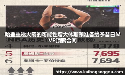 哈登重返火箭的可能性增大休斯顿准备给予昔日MVP顶薪合同